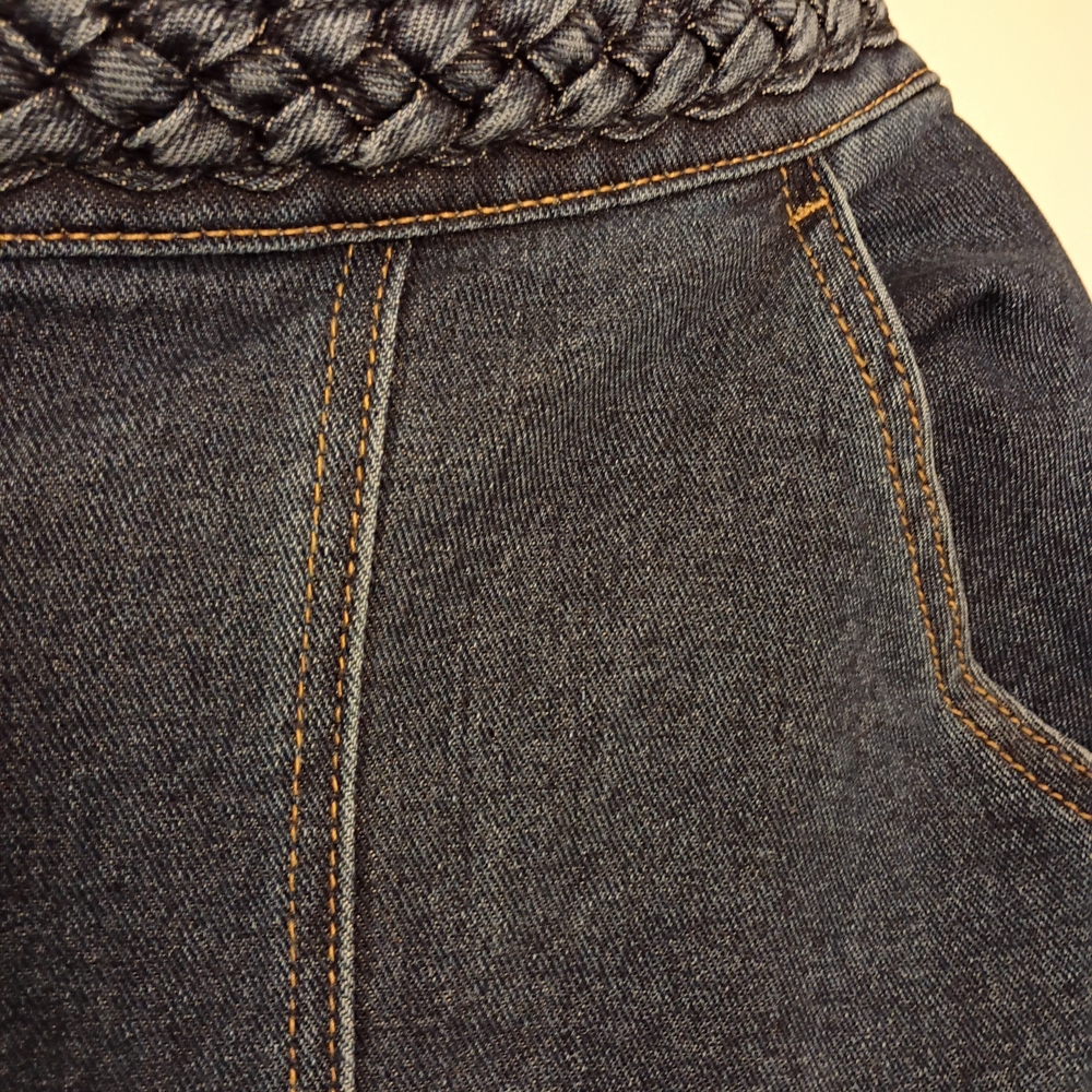Indigo Thread Co. Women's Blue Flare Jeans Waist 18 Inseam 29 - Picture 6 of 9